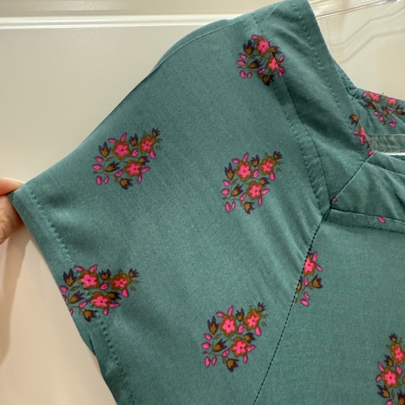 NATURAL LIFE Teal Maxi Dress with Pink Accents - Picture 5 of 7